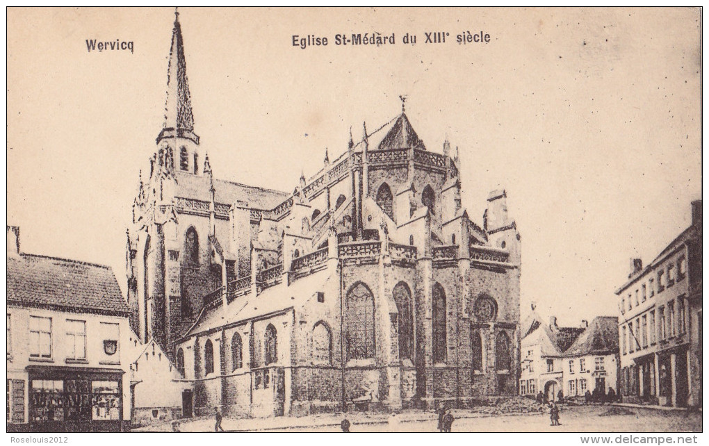 WERVIK : église St-Médard Du XIIIe Siècle - Wervik