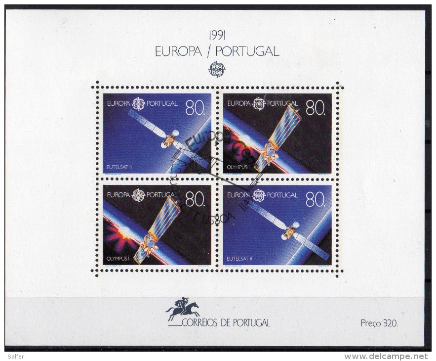 Europa CEPT - 1991   PORTUGALLO  BF Usato / Used - 1991