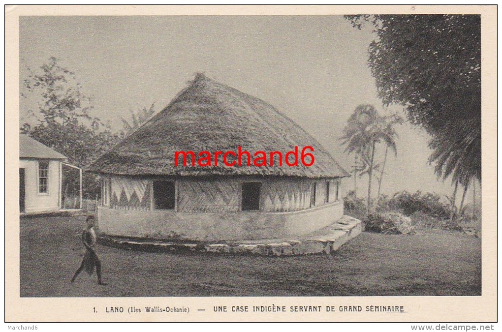 Océanie Iles Wallis Et Futuna Lano Une Case Indigène Servant De Grand Séminaire - Wallis And Futuna