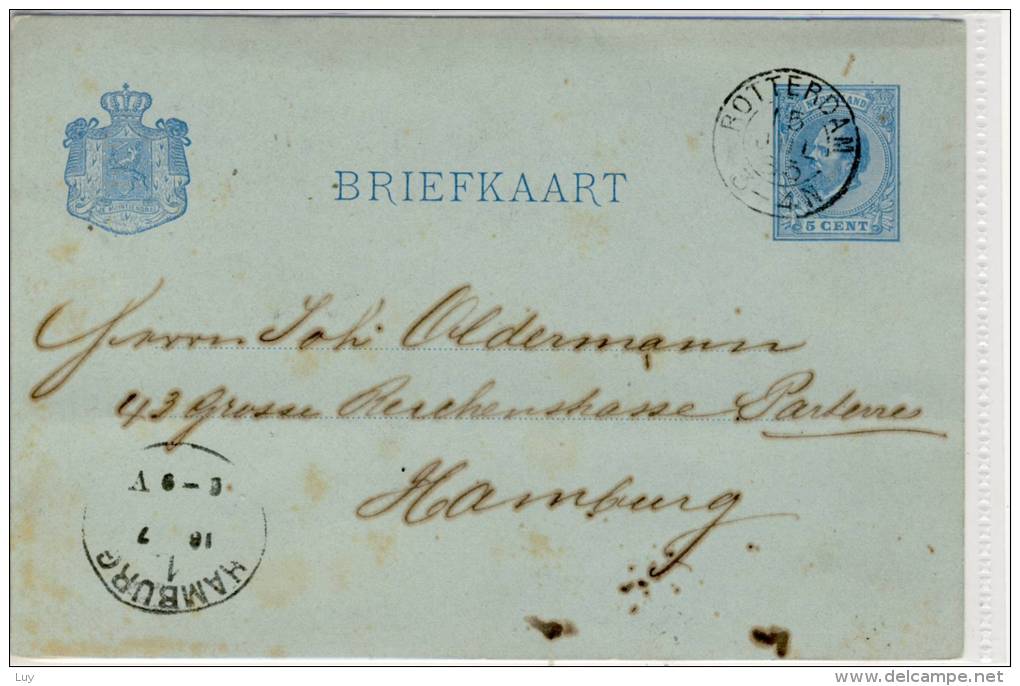NEDERLAND - Briefkaart, Postal Stationary 1883 - Postal Stationery