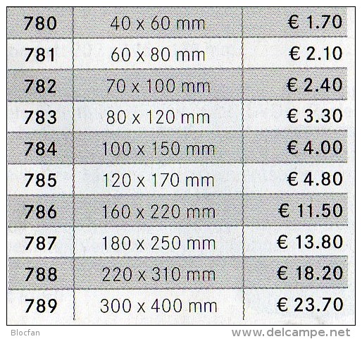 Hülle Größer 100 Polybeutel Mit Verschluß Neu 2€ Schutz/Einsortieren #781 Lindner 60x80 Mm For Stamps Too Coins Of World - Sobres Transparentes