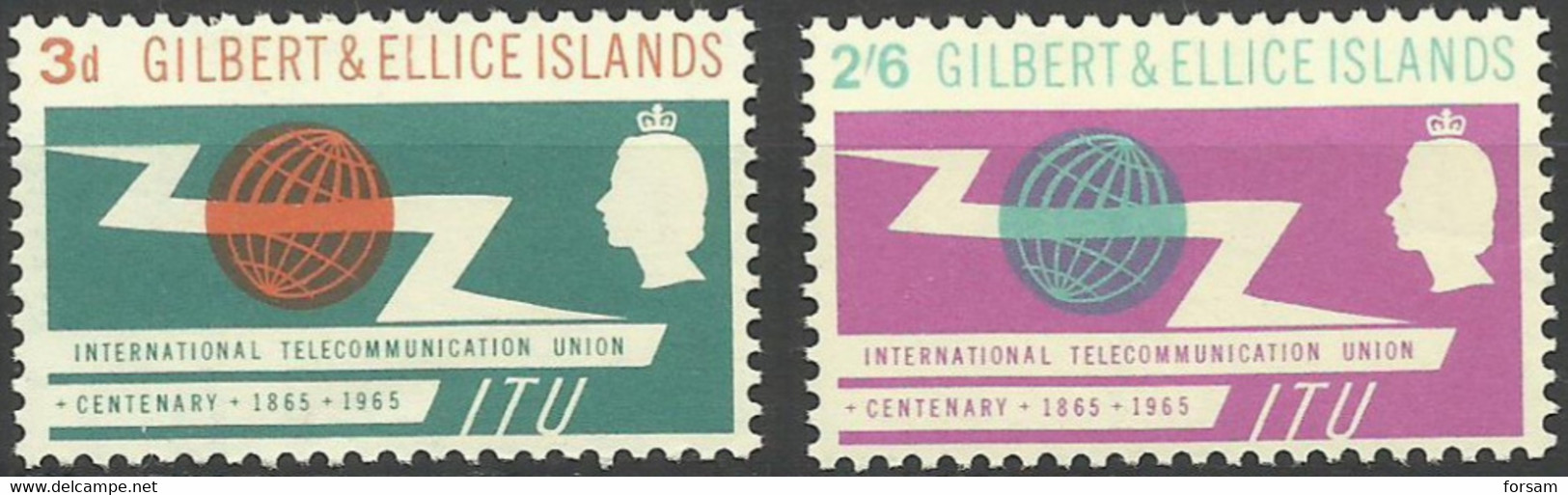 GILBERT & ELLICE ISLANDS..1965..Michel # 82-83...MH. - Gilbert & Ellice Islands (...-1979)