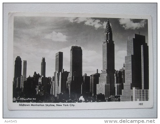 G84 Postcard New York - Midtown Manhattan Skyline - 1941 - Manhattan
