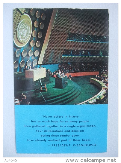 G84 Postcard New York - United Nations - Autres Monuments, édifices