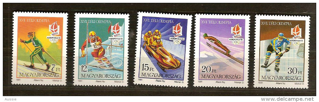 Hongrie Ungarn Hongarije 1991 Yvertn° 3352-56 *** MNH Cote 7,00 Euro Sport - Unused Stamps