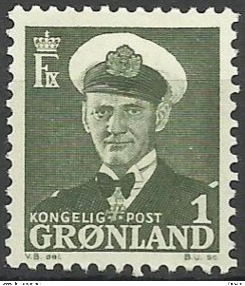 GREENLAND..1950..Michel # 28..MH. - Ungebraucht