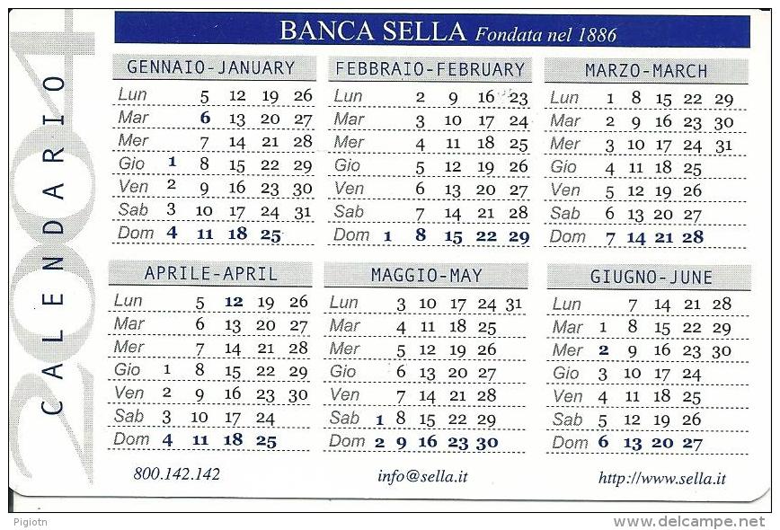 CAL597 - CALENDARIETTO 2004 - BANCA SELLA - Formato Piccolo : 1991-00