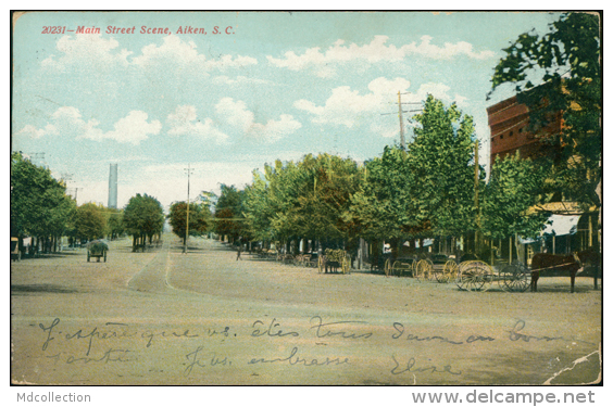 ETATS-UNIS AIKEN / Main Street Scene / - Aiken