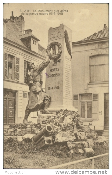 BELGIQUE ATH / Le Monument Aux Héros De La Grande Guerre 14-18 / - Ath