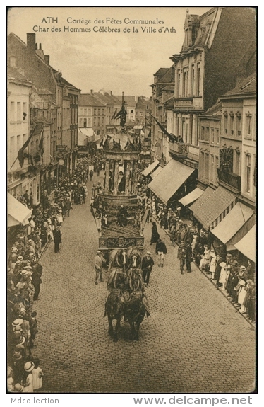 BELGIQUE ATH / Cortège Des Fêtes Communales, Char Des Hommes Célèbres De La Ville D'Ath / - Ath