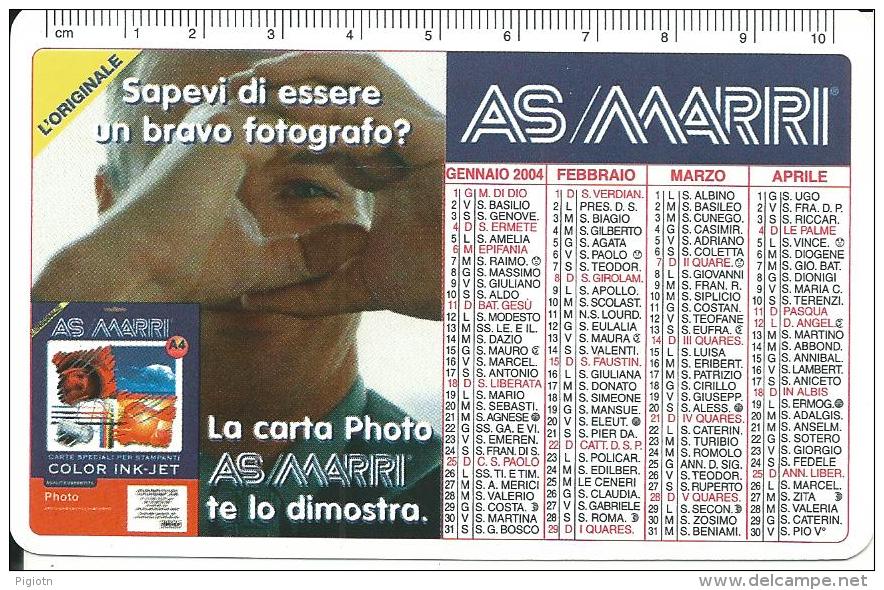 CAL613 - CALENDARIETTO 2004 - AS/MARRI - Formato Piccolo : 1991-00