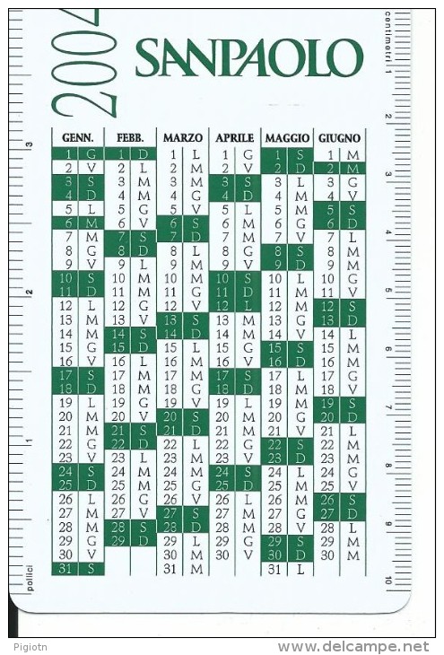 CAL618 - CALENDARIETTO 2004 - SANPAOLO BANCA - Formato Piccolo : 1991-00