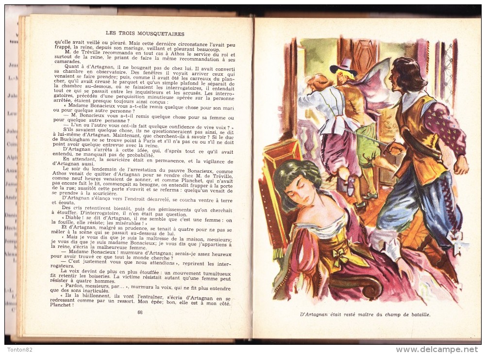 Alexandre Dumas - Les Trois Mousquetaires ( Tomes I & II ) - Idéal Bibliothèque - ( 1951 ) . - Ideal Bibliotheque