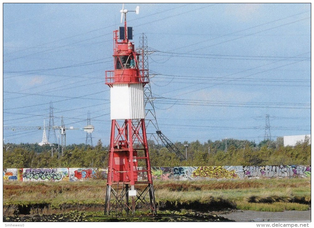 Postcard - Stoneness Lighthouse, River Thames. SMH65B - Lighthouses