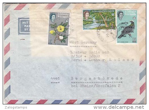 Anguilla, Cover, Stamps, Bird Plant Flora     (Z-6583) - Anguilla (1968-...)