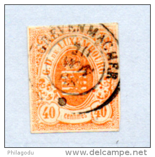 Luxembourg 1859-63, Armoirie, 11  Ø  De 1868 ( Au Dos, Cachet Expertise ), - 1859-1880 Armoiries