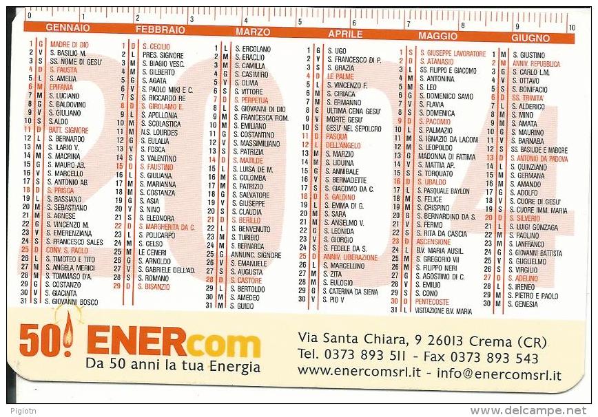 CAL630 - CALENDARIETTO 2004 - ENERCOM - CREMA (CR) - Formato Piccolo : 1991-00