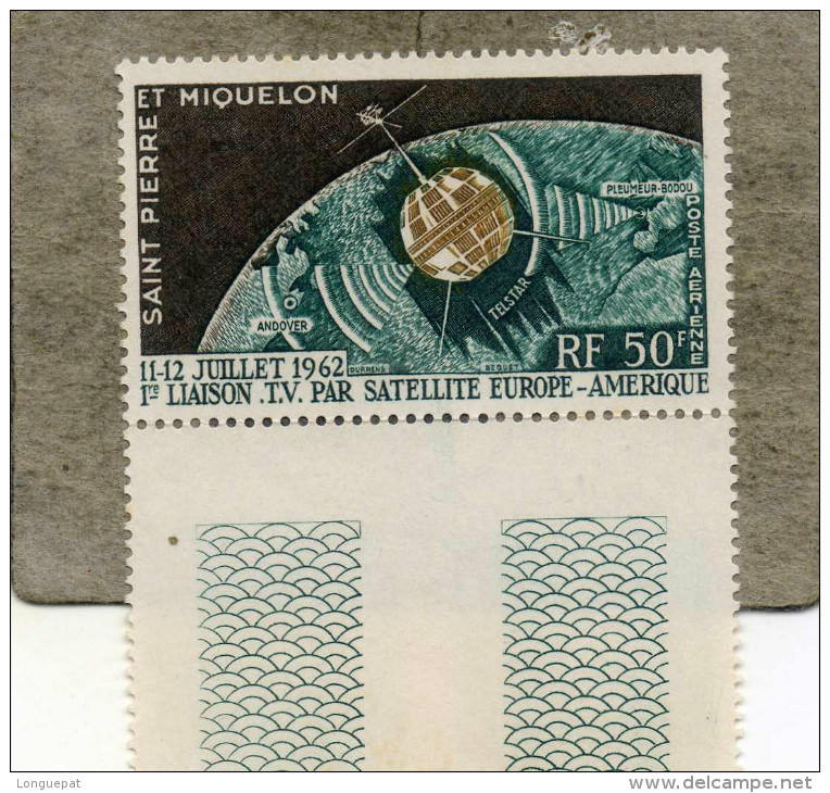 SAINT-PIERRE Et MIQUELON : Télécommunications Spatiales : Première Liaison T.V. Par Satellite Europe-Amérique - Espace - - Unused Stamps