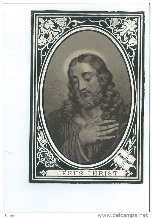 HENRIETTE ROGGHE VEUVE MR GEORGE + BRUXELLES 1868 62 ANS - Images Religieuses