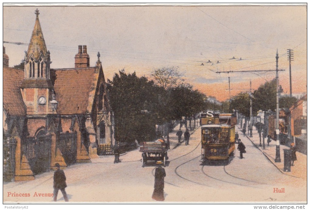 Hull, Princess Avenue. Post Card Inused - Hull