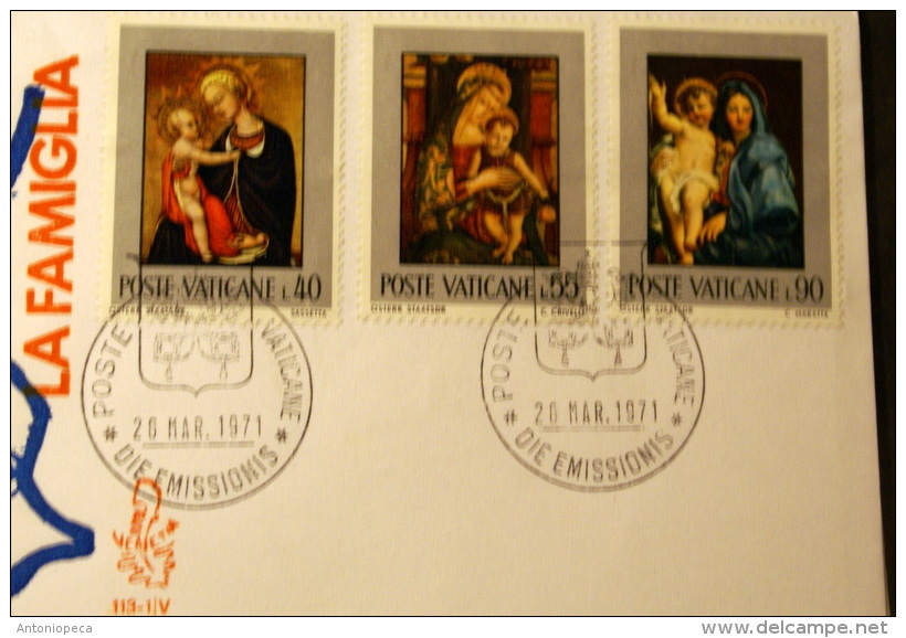 VATICANO 1971- TWO VENETIA  FDC THE FAMILY - Día De La Madre