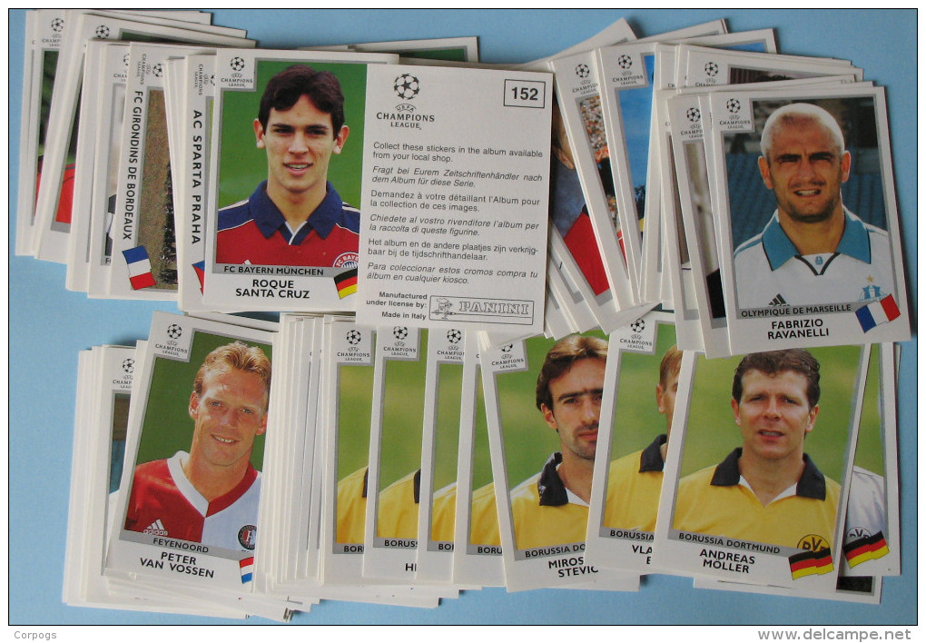 Panini UEFA Champions League 1999, 200 Verschillende  Stickers - Sonstige & Ohne Zuordnung