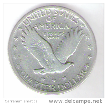 U.S.A. - STATI UNITI D' AMERICA - QUARTER DOLLAR ( 1924 ) STANDING LIBERTY - SILVER - 1916-1930: Standing Liberty (Libertà In Piedi)