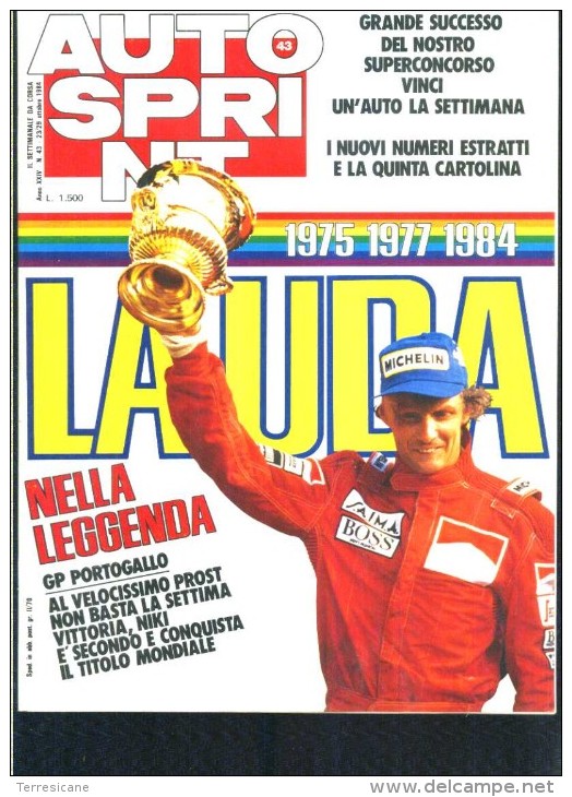 AUTOSPRINT 43/1984 GP PORTOGALLO ALBA NURBURGRING A FUMETTI F3 JARAMA MUGELLO LAGUNA SECA - Deportes