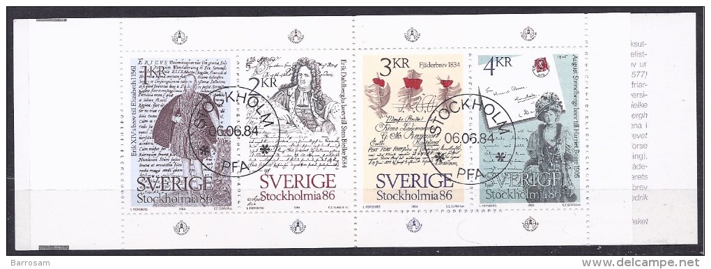 Sweden1986: Michel MH(booklet)118used Cat.Value 26Euros ($33) - 1981-..