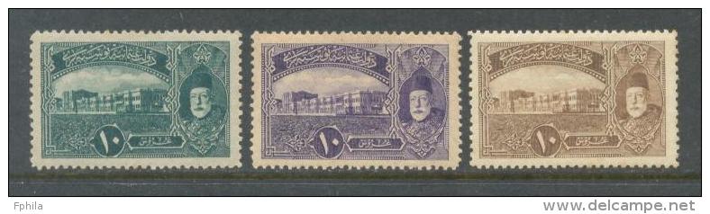 1916 OTTOMAN DOLMABAHCE PALACE PICTORIAL POSTAGE STAMPS MICHEL: 477-479 MNH ** - Unused Stamps