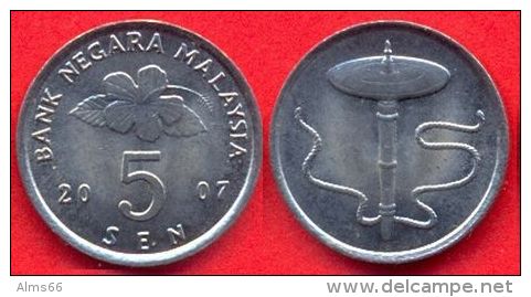 Malaysia 5 Sen 2007 UNC - Malaysie