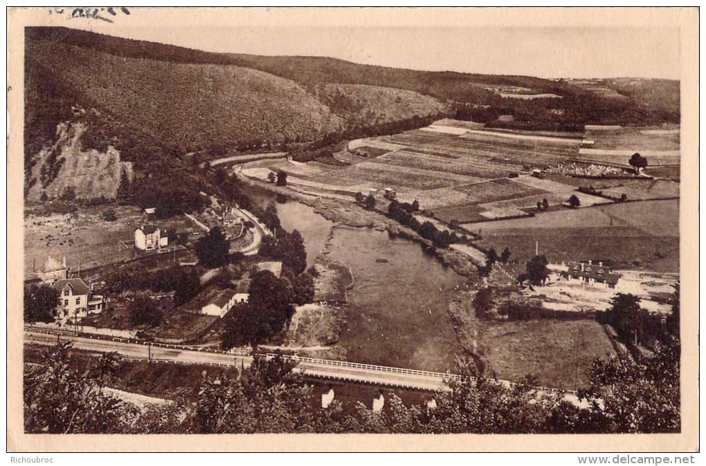 ALLE SUR SEMOIS PANORAMA VERS LE PONT ET LES BAINS - Vresse-sur-Semois