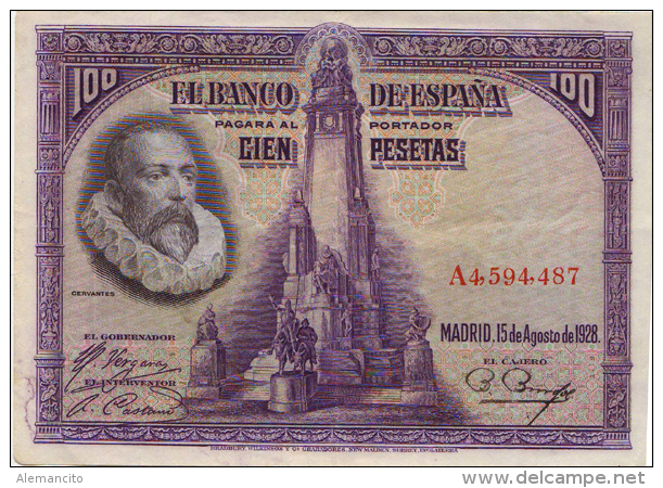 BILLETE 100 PESETAS 1928 - 100 Pesetas