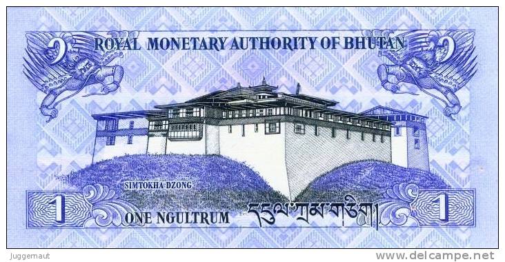 BHUTAN 1 NGULTRUM 1Nu BANKNOTE 2006 PICK-27 UNCIRCULATED UNC - Bhután