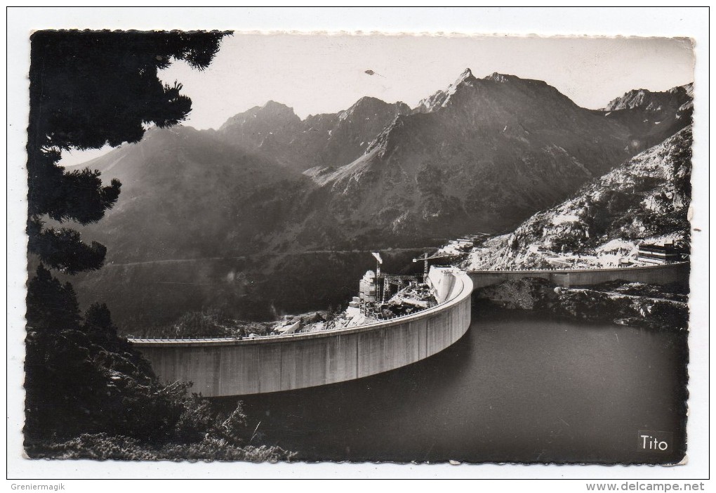 Cpsm 65 - Vallée D'Aure - Lac Et Barrage De Cap Le Long - Le Pic Méchant - 9x14 Cm - Vielle Aure