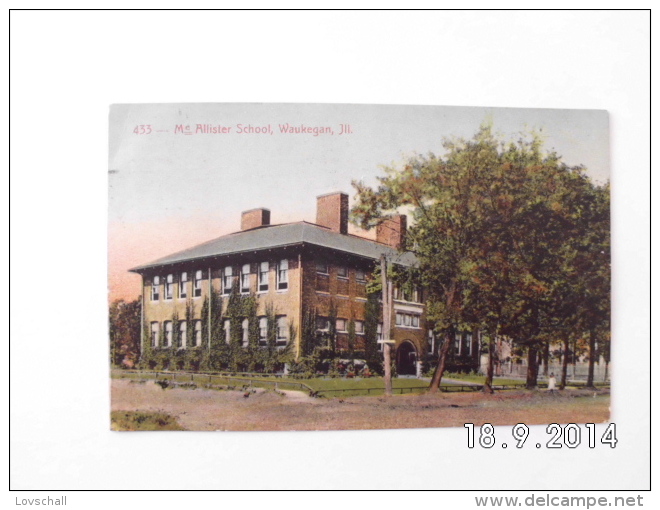 Waukegan. - Mc Allister School. (27 - 6 - 1909) - Waukegan