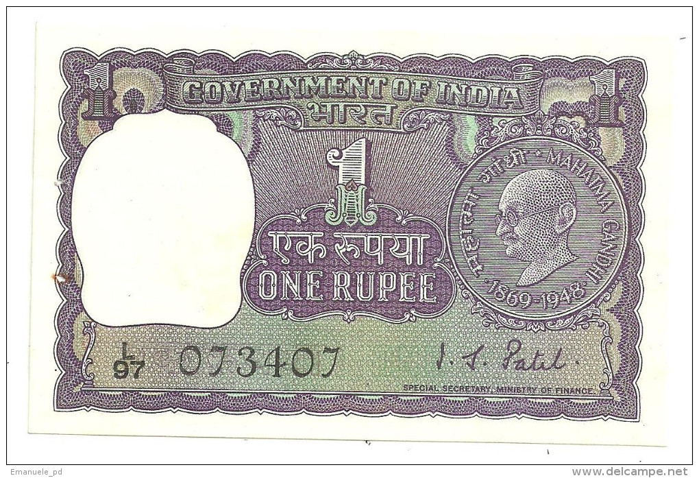 India 1 Rupee 1969 Gandhi UNC .S.1 - Indien