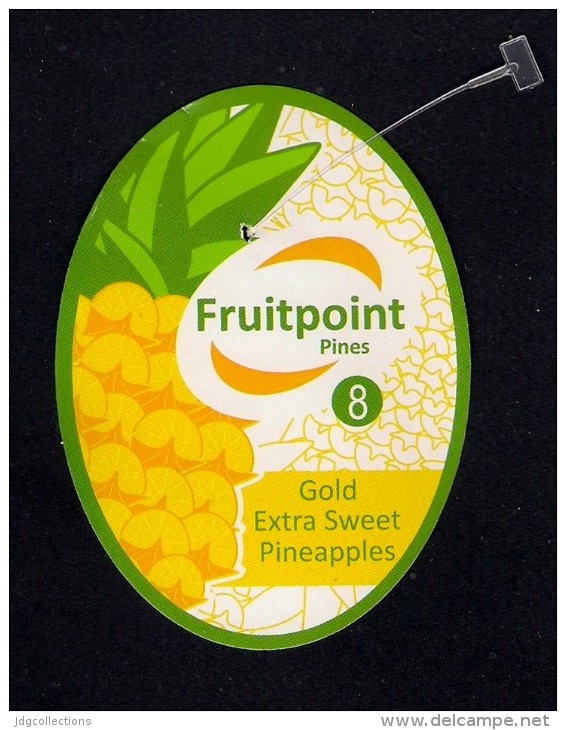 # PINEAPPLE FRUITPOINT Calibre 8 Fruit Tag Balise Etiqueta Anhanger Ananas Pina Costa Rica - Fruits & Vegetables