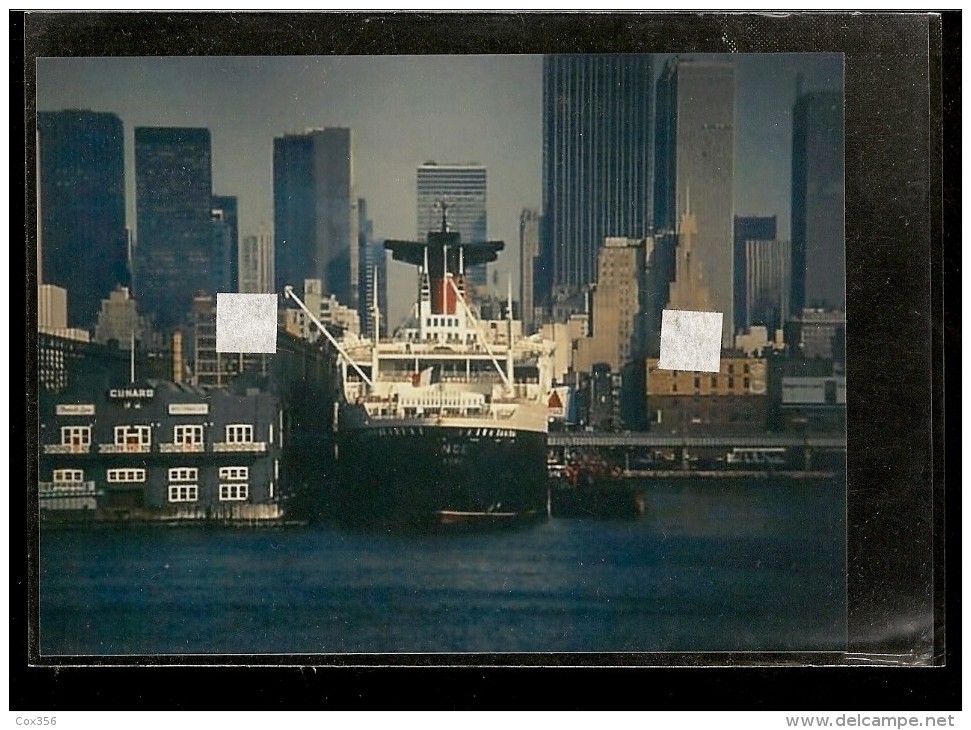 PHOTO Du PAQUEBOT " FRANCE "  A Quai à NEW YORK  ( Compagnie Générale Transatlantique ) - Other & Unclassified