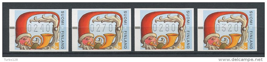 FINLANDE 1998 DISTRIBUTEURS N° 23 Série Complète ** Neufs = MNH Superbes Noël Christmas  Lutin Cor Musique Music - Unused Stamps