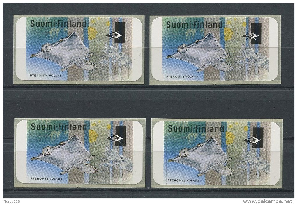 FINLANDE 1998 DISTRIBUTEURS N° 24 Série Complète ** Neufs = MNH Superbes Faune Ecureuil Volant Animaux Fauna - Unused Stamps