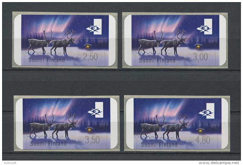 FINLANDE 2000 DISTRIBUTEURS N° 29 Série Complète ** Neufs = MNH Superbes Faune Rennes Animaux Fauna - Nuovi