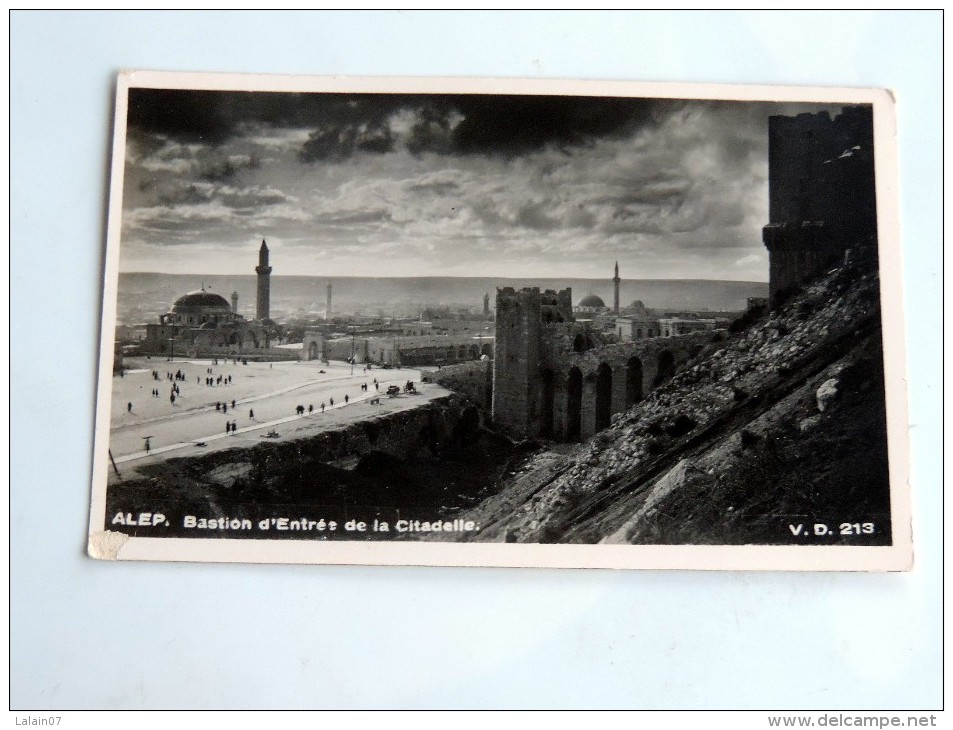 Carte Postale Ancienne : SYRIE : ALEP : Bastion D' Entrée De La Citadelle - Syrie