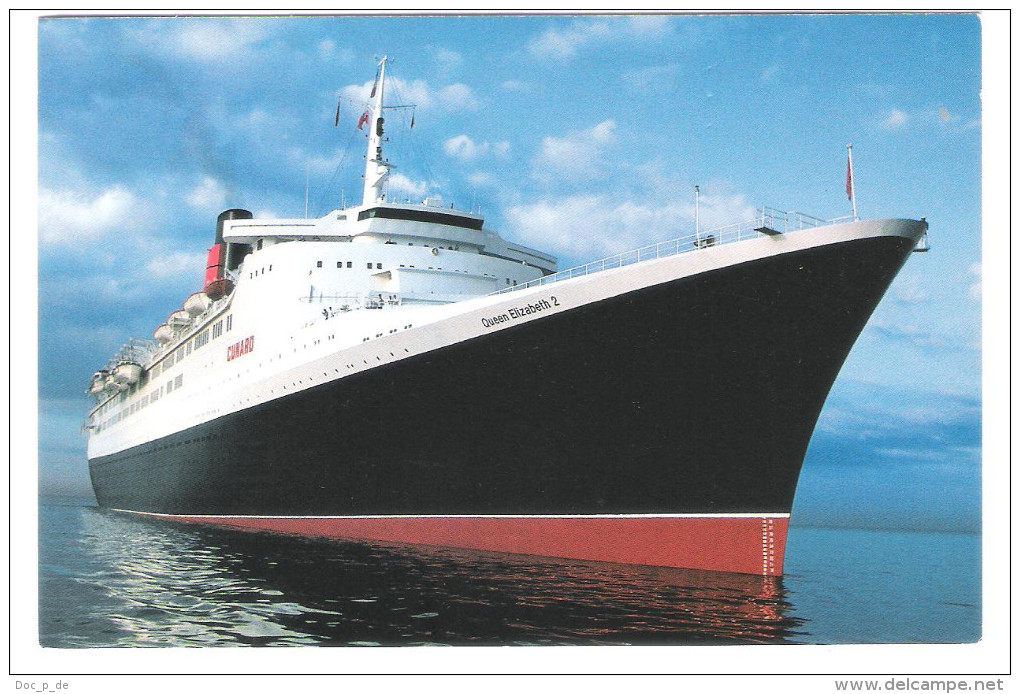 Cunard -  " Queen Elizabeth 2 " -  Schiff - Ship - Dampfer - Steamers