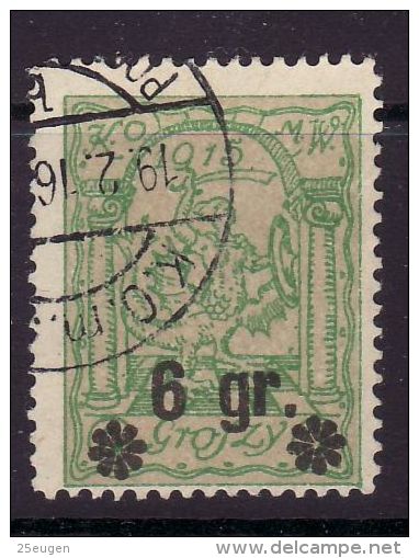 POLAND MUNICIPAL POST WARSAW 1916  MICHEL NO: 10b USED - Oblitérés