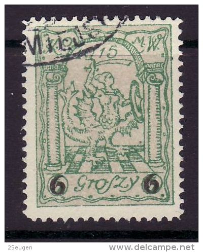 POLAND MUNICIPAL POST WARSAW 1915  MICHEL NO: 8a  USED - Usados