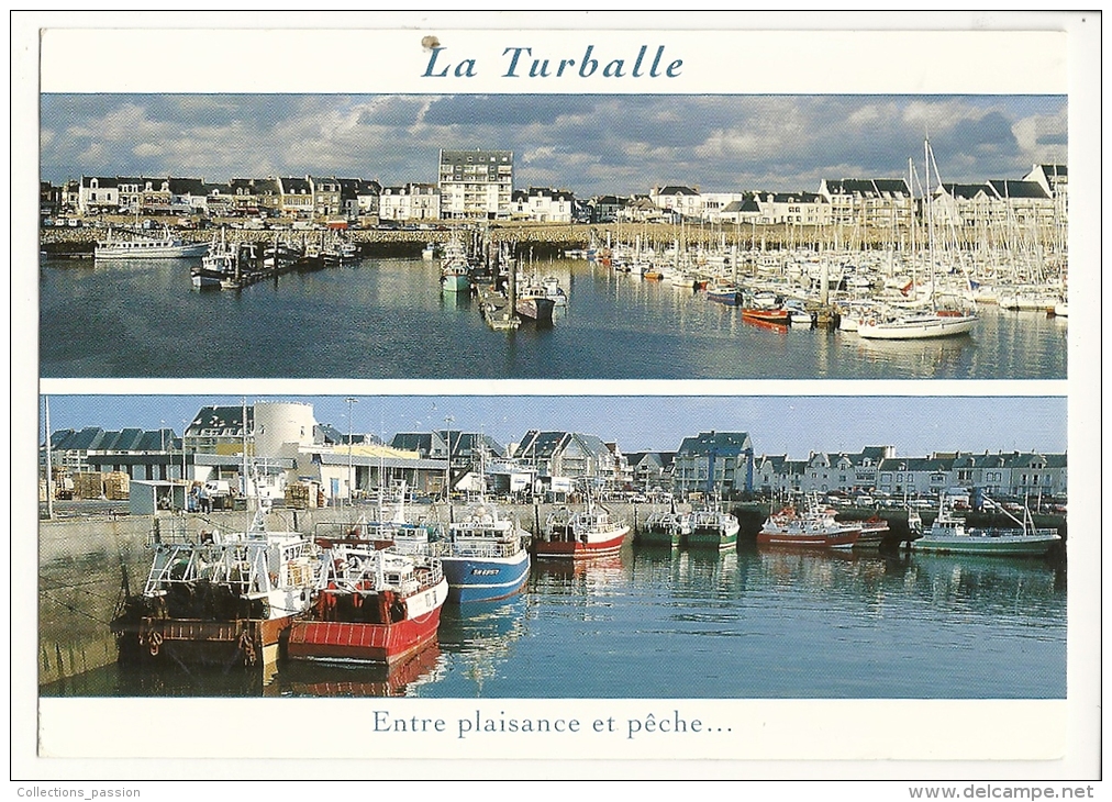 Cp, 44, La Turballe, Multi-Vues, Voyagée 1997 - La Turballe
