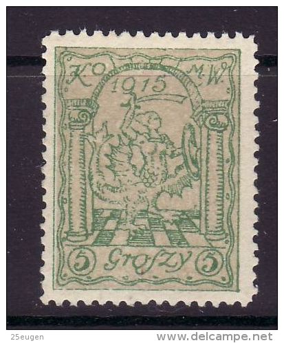 POLAND MUNICIPAL POST WARSAW 1915  MICHEL NO: I A  MNH - Neufs