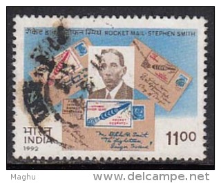 India 1992 Used, Stephen Smith Rocket Mail, Philatley - Used Stamps