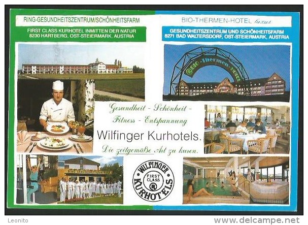 HARTBERG Steiermark WILFINGER KURHOTELS Bad Waltersdorf Werbekarte - Hartberg